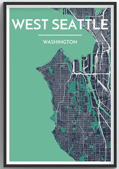 Seattle Neighborhood Map - West Seattle