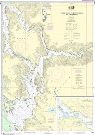 Nautical Chart 17385 Ernest Sound to Eastern Passage Zimovia Strait NOAA