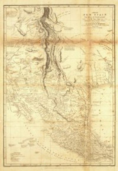 Mexico 1804 New Spain Antique Map Replica