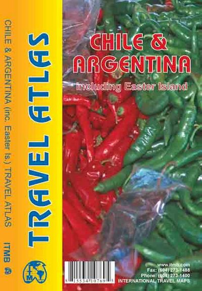 Chile & Argentina Travel Atlas by ITMB