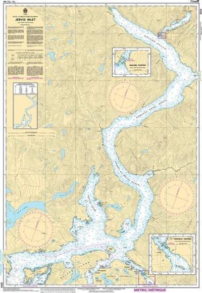 Canadian Nautical Chart 3514 Jervis Inlet
