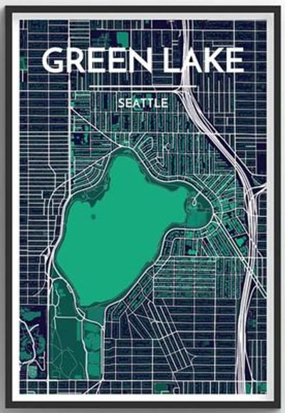 Seattle Neighborhood Map - Green Lake