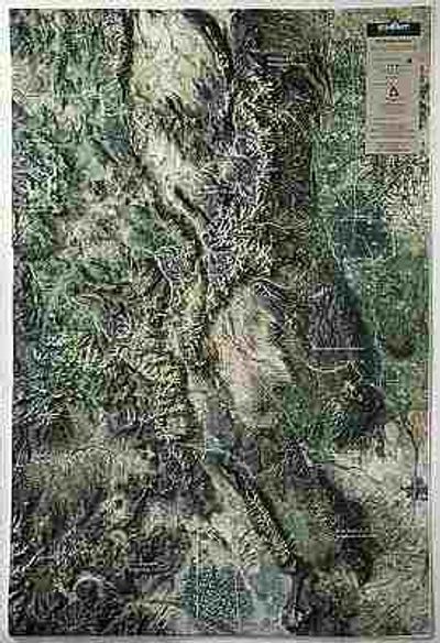 Colorado Rocky Mountains Raised Relief Map 3D