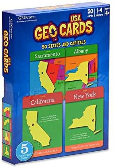 Geography Cards for United States GeoBingo Game