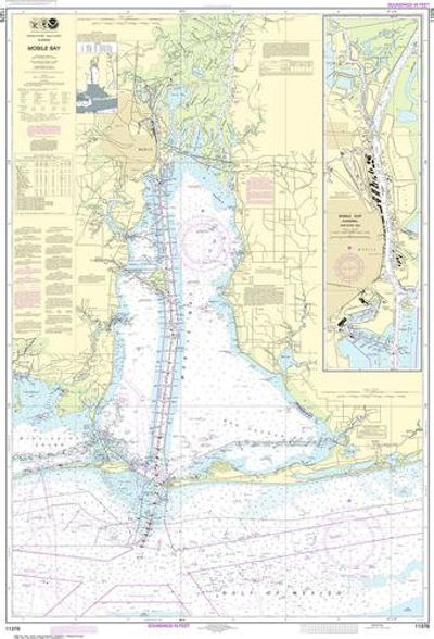 Nautical Chart 11376 Mobile Bay, Alabama
