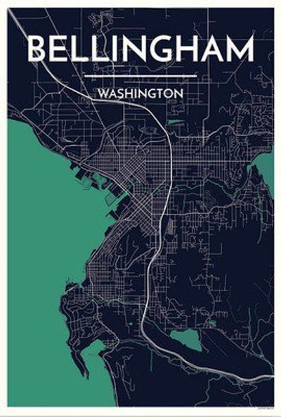 Bellingham City Map Graphic by Point Two