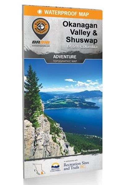 Okanagan Valley Backroads Topographic Mussio Contour Road Map