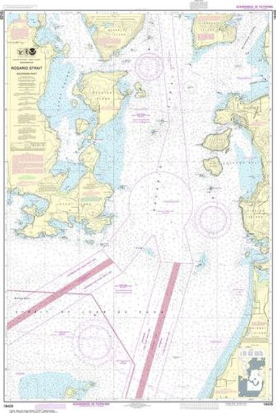 NOAA Chart 18429 Rosario Strait Southern Part NOAA