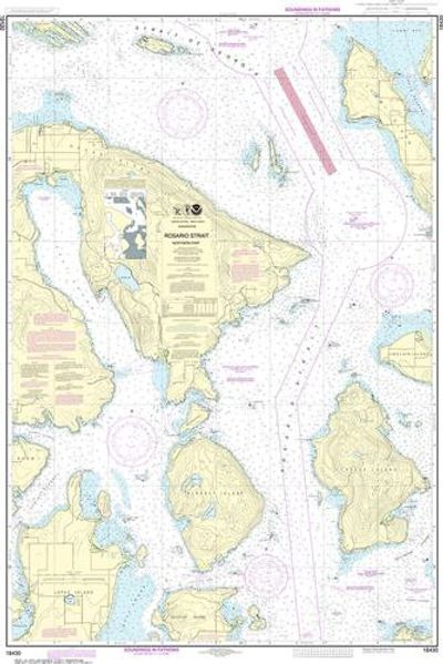 NOAA Chart 18430 - Rosario Strait, Northern Part