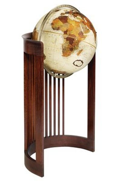 Barrel World Floor Globe 16 Inch Frank Lloyd Wright Collection