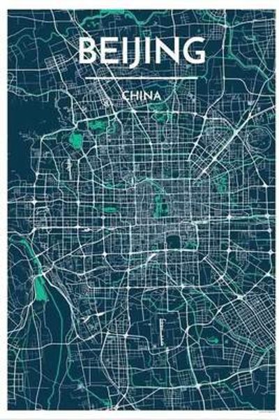 Beijing City Map Graphic Point Two
