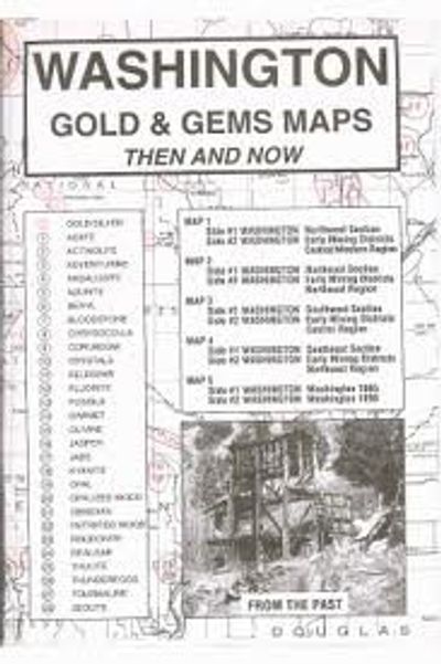 Gold Mines Gems Maps for Washington State