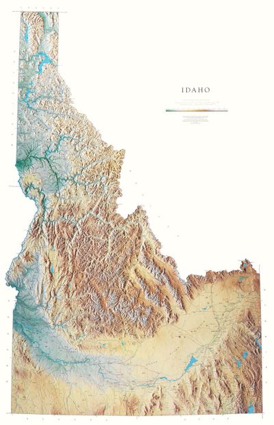 Idaho Wall Map l Raven Maps