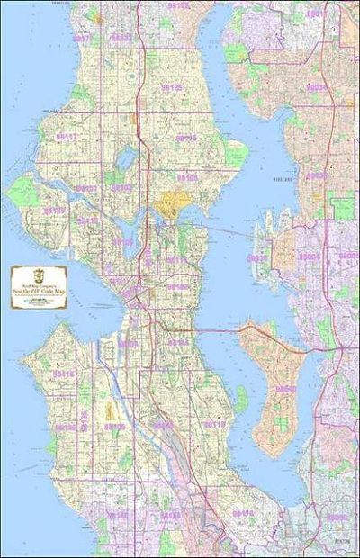 Seattle ZIP Code Map by Kroll