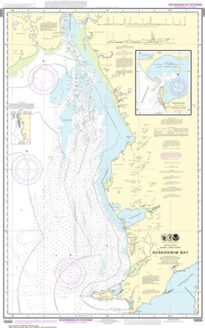 Nautical Chart 16300 Kuskokwim Bay and Goodnews Bay