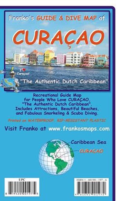 Franko Curacao Dive Diving Recreational Map