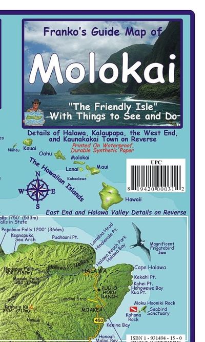 Molokai Guide Map by Franko