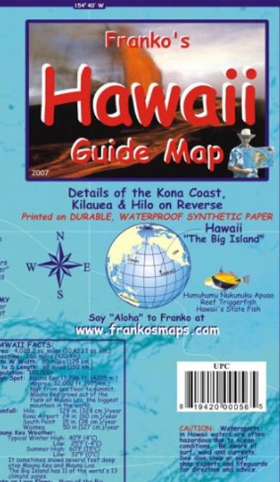Big Island of Hawaii Guide Map by Franko
