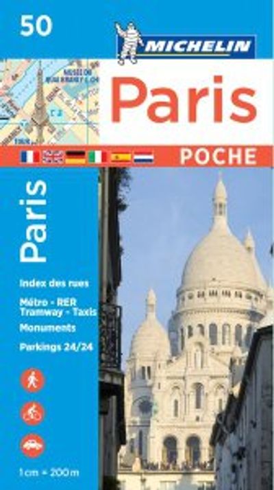 Paris Plan Poche Pocket Map 50 by Michelin