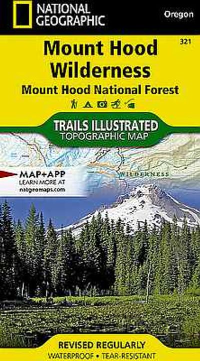 Mount Hood - OR National Forest Trails Illustrated Hiking Map #321 - Cover