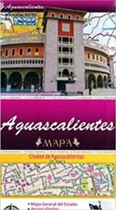 Aguascalientes Mexico State Road Travel Map