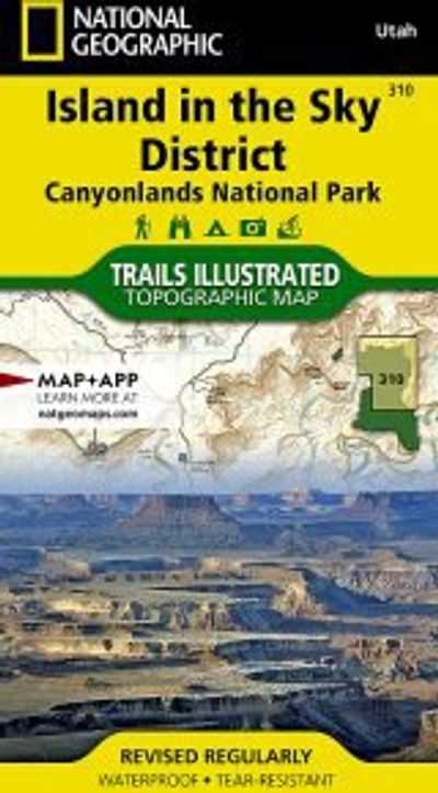 Canyonlands National Park - Island in the Sky District Map - UT