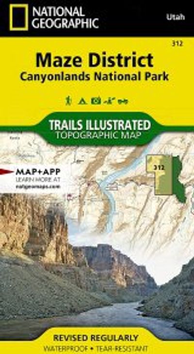 Canyonlands Maze District Topo Map Nat Geo Adventure