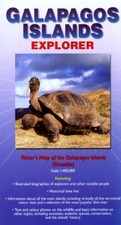 Galapagos Islands Folded Reference Map