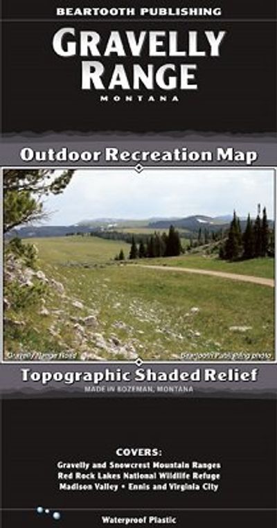 Gravelly Range Recreation Map by Beartooth Publishing