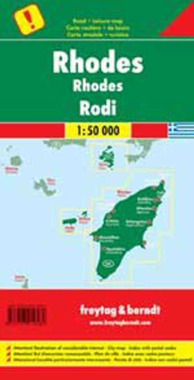 Rhodes Travel Map by Freytag & Berndt