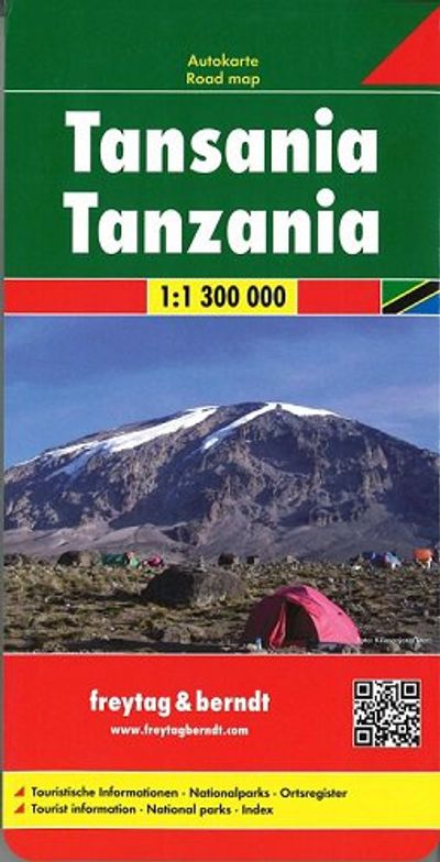 Tanzania Travel Map Freytag and Berndt
