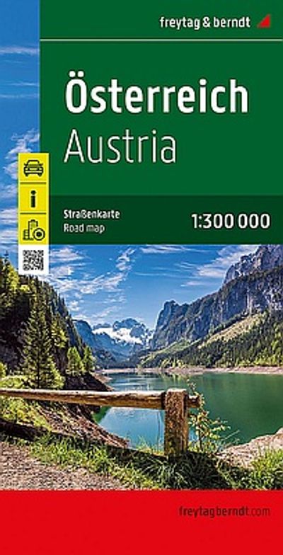 Austria Road and Travel Folded Map by Freytag and Berndt- Cover