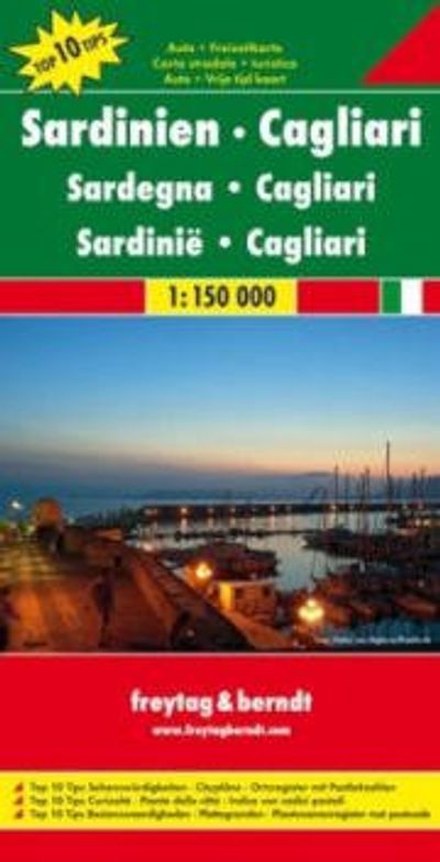 Sardinia Travel Map Italy Freytag Berndt
