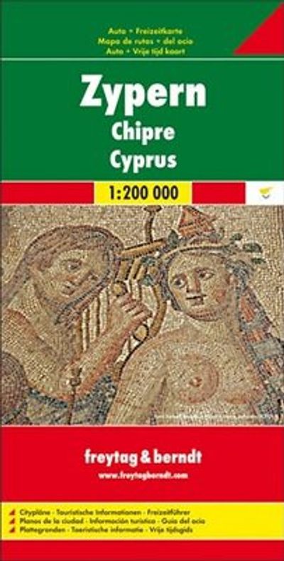 Cyprus Travel Map Freytag and Berndt