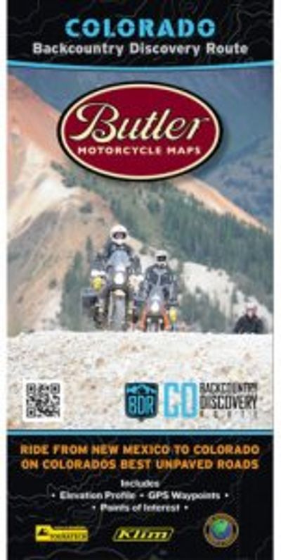 Colorado Backcountry Motorcycle Butler Map