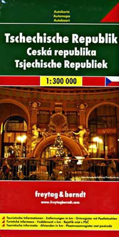 Czech Republic Travel Map by Freytag & Berndt