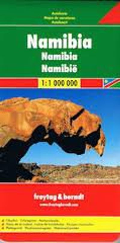 Namibia Travel Map by Freytag & Berndt