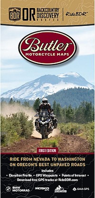 Oregon Backcountry Motorcycle Map Butler