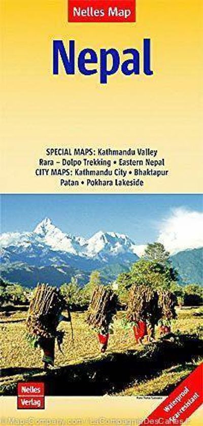 Nepal Travel Map by Nelles