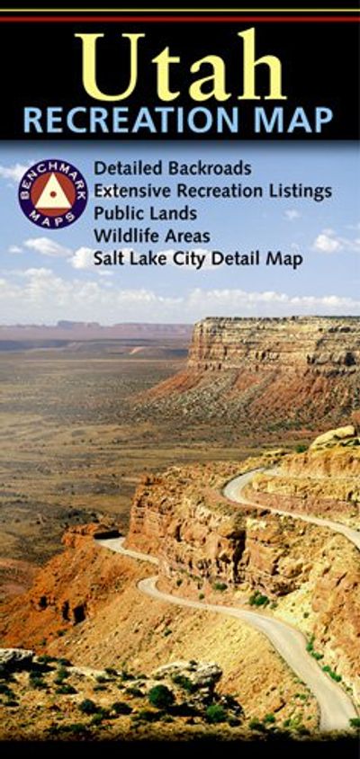 Utah Recreational Road Map by Benchmark