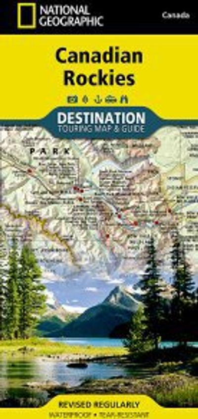 Canadian Rockies Road Map Destination National Geographic