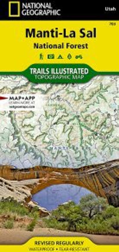 Manti La Sal National Forest Topo Waterproof National Geographic Hiking Map Trails Illustrated
