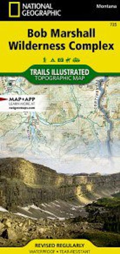 Bob Marshall Wilderness Complex Topo Waterproof National Geographic Hiking Map Trails Illustrated