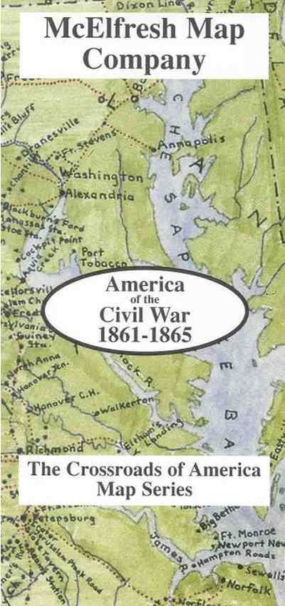 America of the Civil War Map