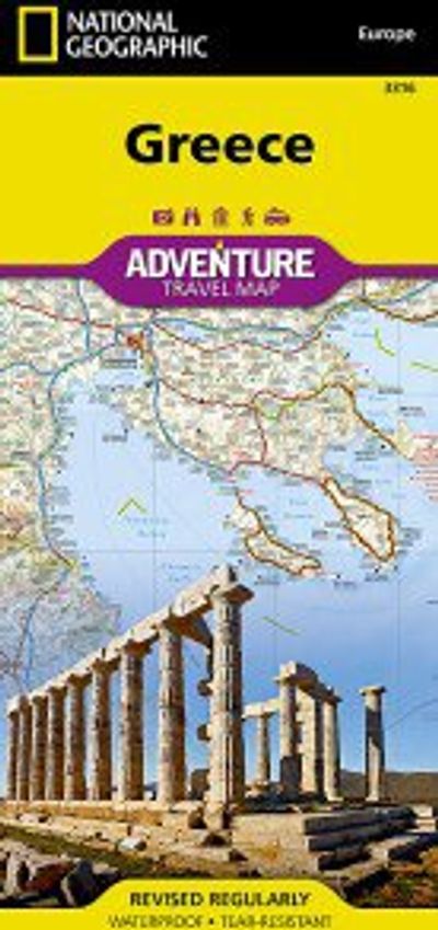 Greece Travel Map by National Geographic