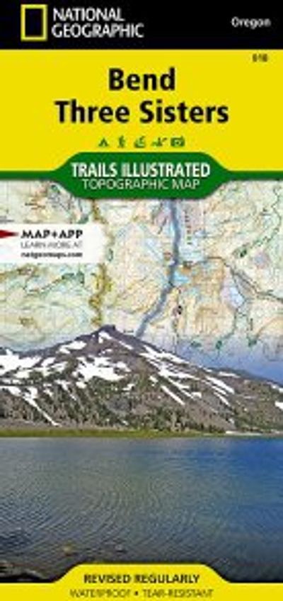 Bend Three Sisters Map National Geographic Topo Trails Illustrated Hiking