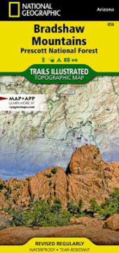 Bradshaw Mtn Prescott Nf Map National Geographic Topo Trails Illustrated Hiking
