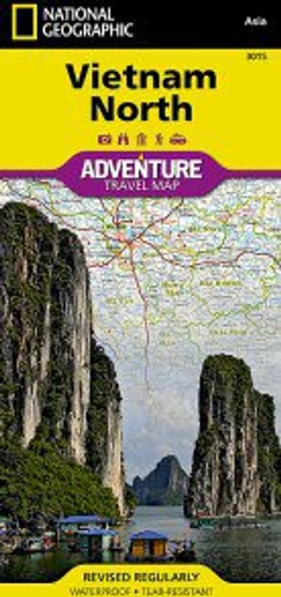 Vietnam North Travel Map by National Geographic