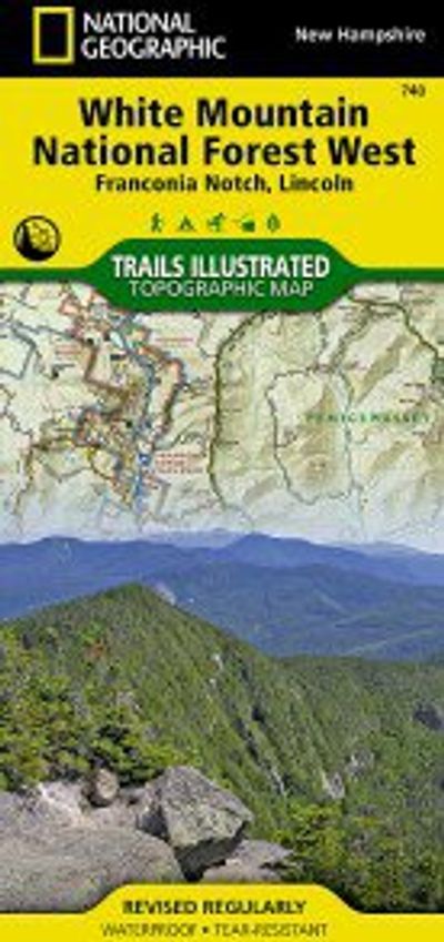 White Mountain Nf Franconia Notch Topo Waterproof National Geographic Hiking Map Trails Illustrated