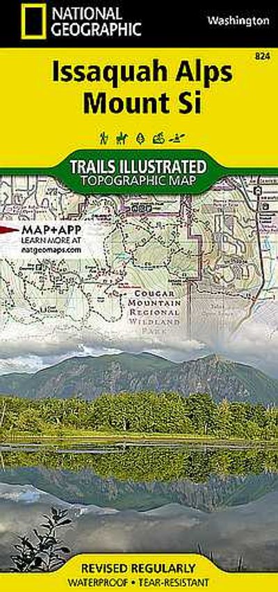 Issaquah Alps & Mt Si National Geographic Trails Illustrated Hiking Map - Cover